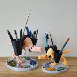 Desk organizer pen holder Dinosaur