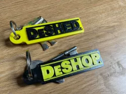 Dewalt Style Shed and Workshop Keyrings