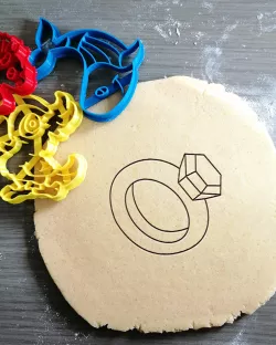 Diamong Ring Cookie Cutter