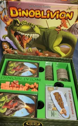 Dinoblivion board game insert