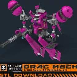 DRAC Mech Suit MG Scale