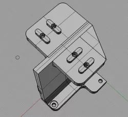 Drag Chain Cable Mount for Hypercube BLV Fusion 2020 linear rail