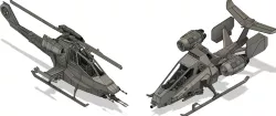DragonHawk VTOL & Rattlesnake L.A.N.G. for 1:12 (6"/15cm) figures
