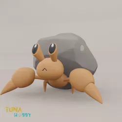 DWEBLE - FAN ART - POKEMON FIGURINE - 3D PRINT MODEL