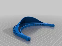 Face shield mask model 1 for smaller 3D printers
