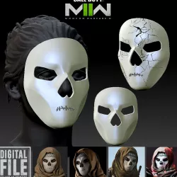 Farah Karim Operator Mask - Call of Duty - Modern Warfare 2 - WARZONE - STL model 3D print file