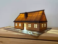 Farmer’s Cottage / Tavern for RPG Game or Decoration Lamp