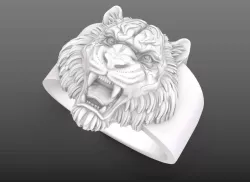 Fierce Tiger Head Ring Unleash Your Inner Beast