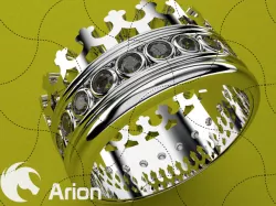 Fine Jewelry, Crown Ring 01