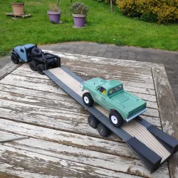 FMS ATLAS 6x6 Gooseneck trailer multi lenght and multi ramps