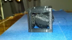 Funky Hollow Calibration Cube With Trapped Sphere