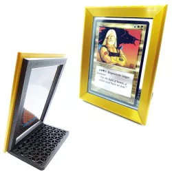 Game card frame with Toploader