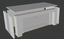 Garage storage unit building for wargaming