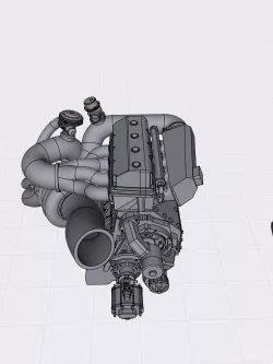 HEMI 4 cylinder Turbo Drag Engine Half Hemi Straight 4