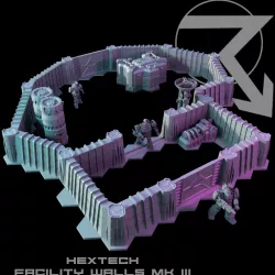 HEXTECH - Facility Walls Mk III (Battletech Compatible)