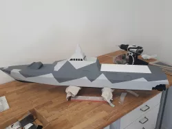 Hms Visby Corvette RC 1/64