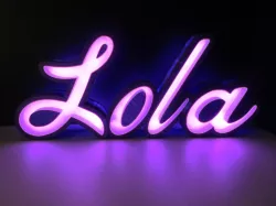 Illuminated sign Lola