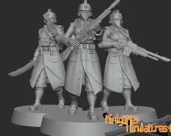 Imperial guardsmen anime figurines
