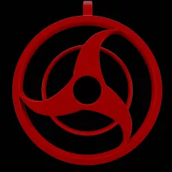 Itachi Mangekyou Sharingan Necklace 3D print model