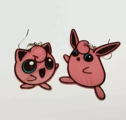 Jigglypuff & Wigglytuff Earrings