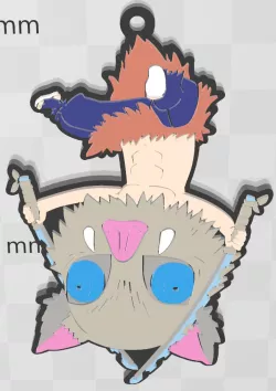 Key ring of Inosuke Hashibira KIMETSU NO YAIBA ( DEMON SLAYER )