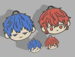 Keychain and earrings GIVEN YAOI (4 files for 3D PRINT)
