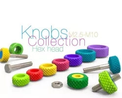 Knobs Collection for Bolt Hex head and Nut M2.5-M10