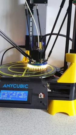 Kossel Linear Plus Part Cooling duct and 85mm LED ring