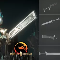 Kotal Kahn sword - Bloody Sunrise Macana