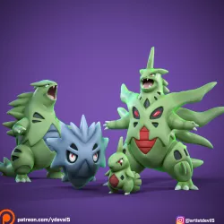 larvitar evolutions