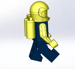 Lego man with helmet