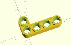 Lego Technic: Perpendicular Beam Connector Customizable