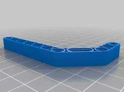 LegoTechnic: Double Angular Beam Customizable