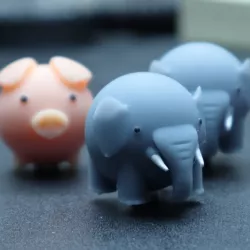 little elephant fridge magnet