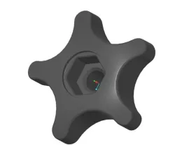M6 star handle for M6 screws