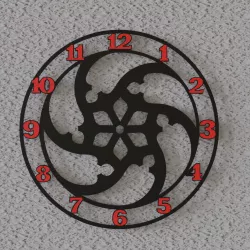 mandala 8 wall clock decor