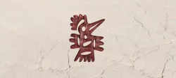 Mayan bird earrings