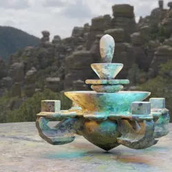 Mayan spinning top