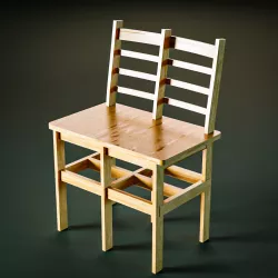 Medium Double Chair/Bench with Leg Supports