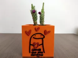 MEME FLORK VASO POTE PORTA TRECO 4 (GENTE QUE AMA PLANTINHAS)