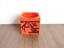MEME FLORK VASO POTE PORTA TRECO 8 (SOU UM AMORZINHO)