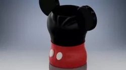 mickey mouse pen holder or flower pot