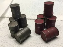 Miniature wargamming oil barrel
