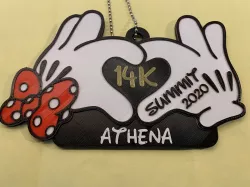 Minnie Mouse Keychain Heart Hands
