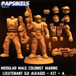 MODULAR MALE COLONIST MARINE LIETUENANT OJI ALKIASID KIT A