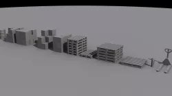 N Scale Warehouse Props