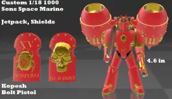 New Custom 1/18 (4.6 inches) 1000 Sons Space Marine