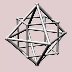 Octahedron with Dual Cube