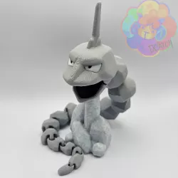 Onix - Flexi Articulated Pokémon with moving jaw (print in place, no supports)