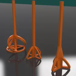 Paint and resin mixers.